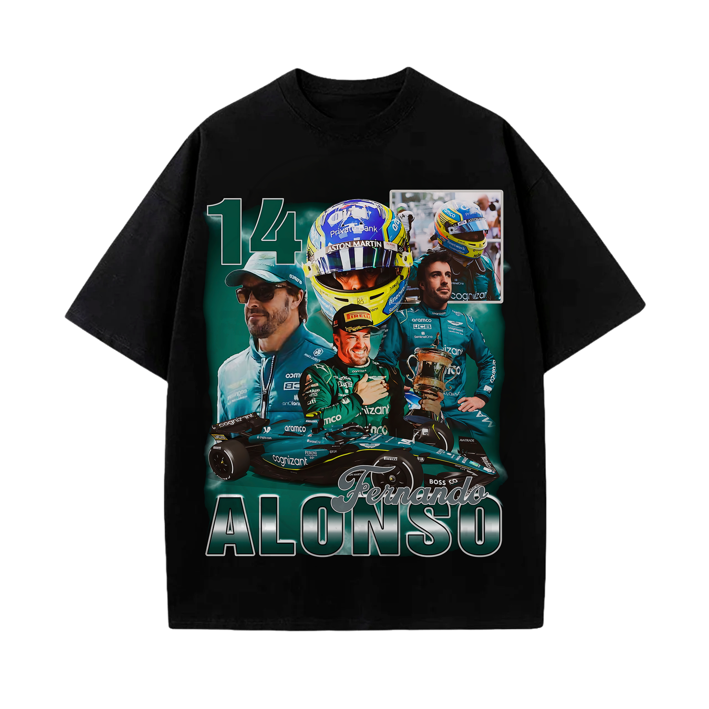 Camiseta Formula 1 Fernando Alonso fan art