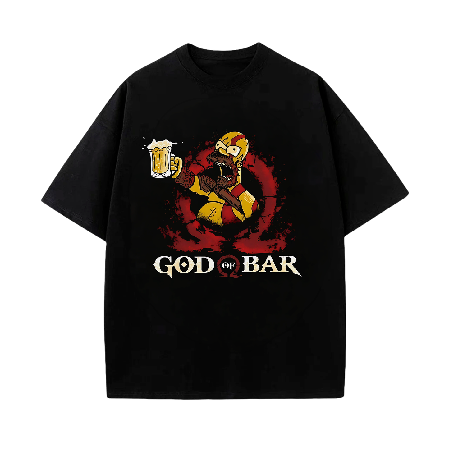 Camiseta God of war Los Simpson