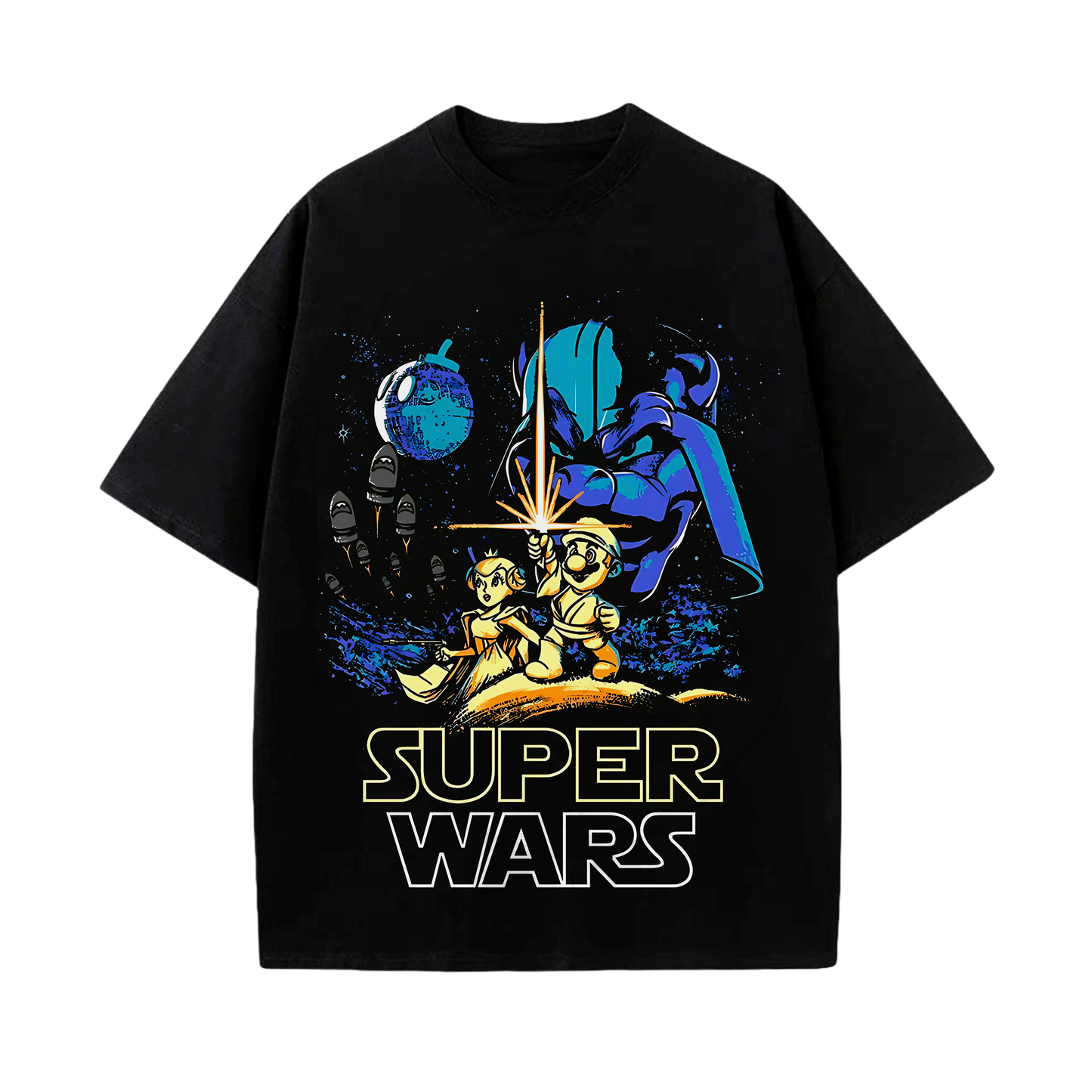 Camiseta Star wars Super Mario Bros