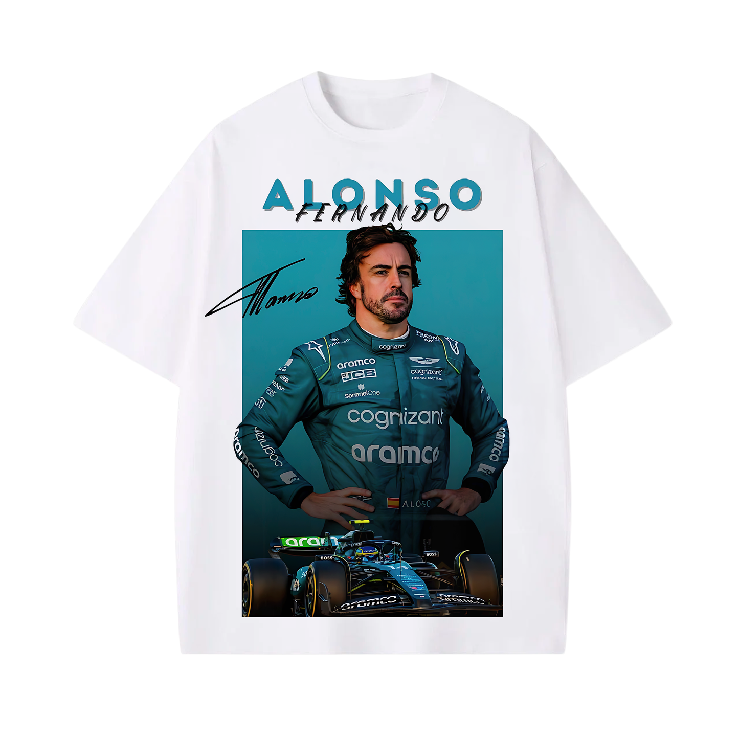 Camiseta Formula 1 Fernando Alonso Aston Martin