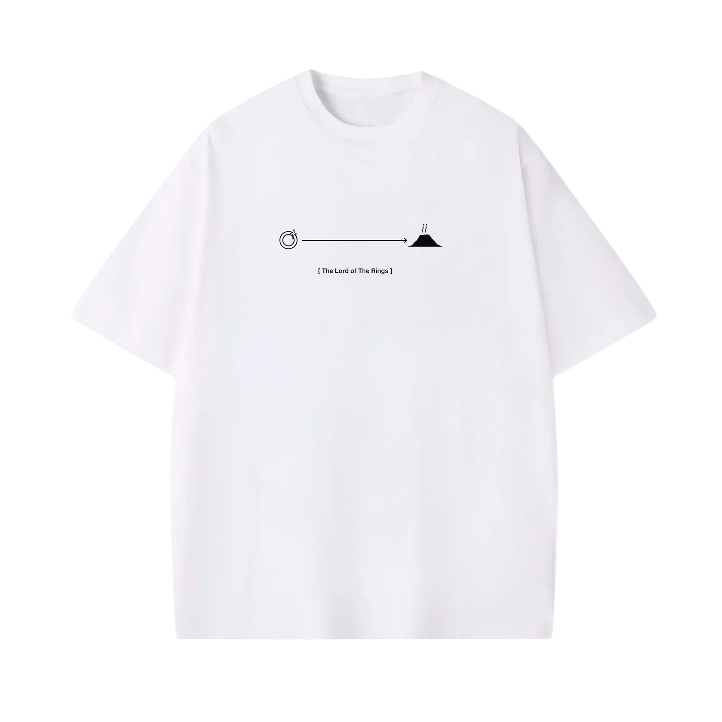 Camiseta El señor de los anillos minimalismo