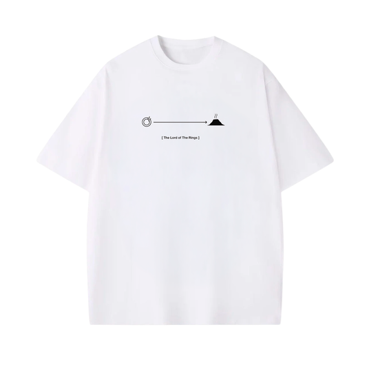 Camiseta El señor de los anillos minimalismo