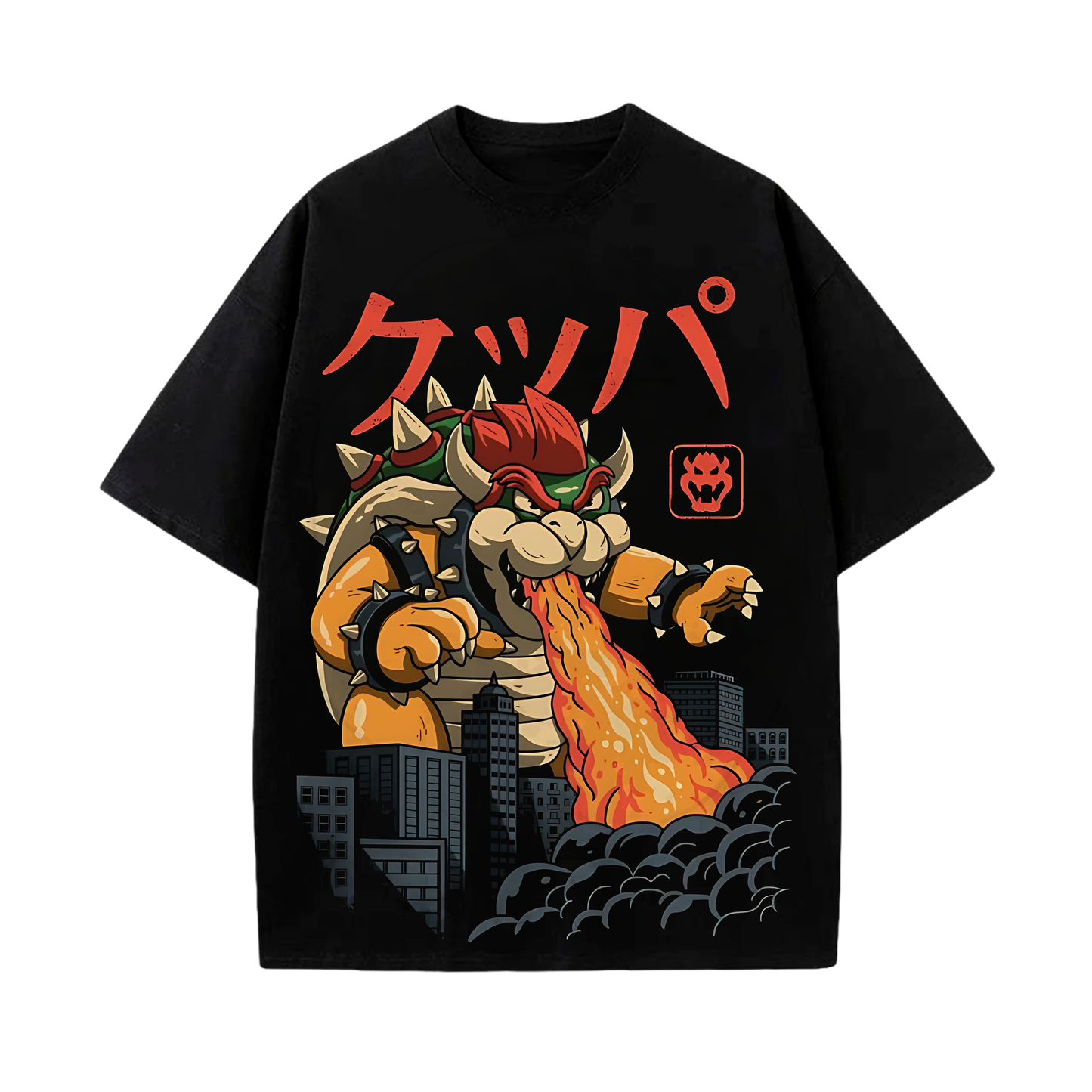 Camiseta Godzilla Mario Bros Bowser