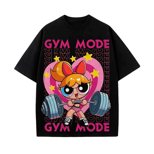 Camiseta Super nenas Gym mode Petalo