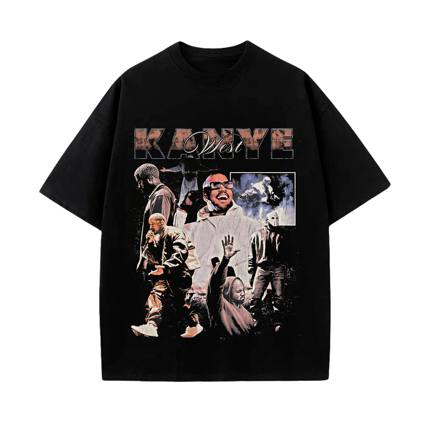 Camiseta Kanye West fan art vintage