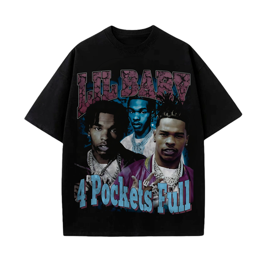 Camiseta Lil Baby 4 pockets full fan art