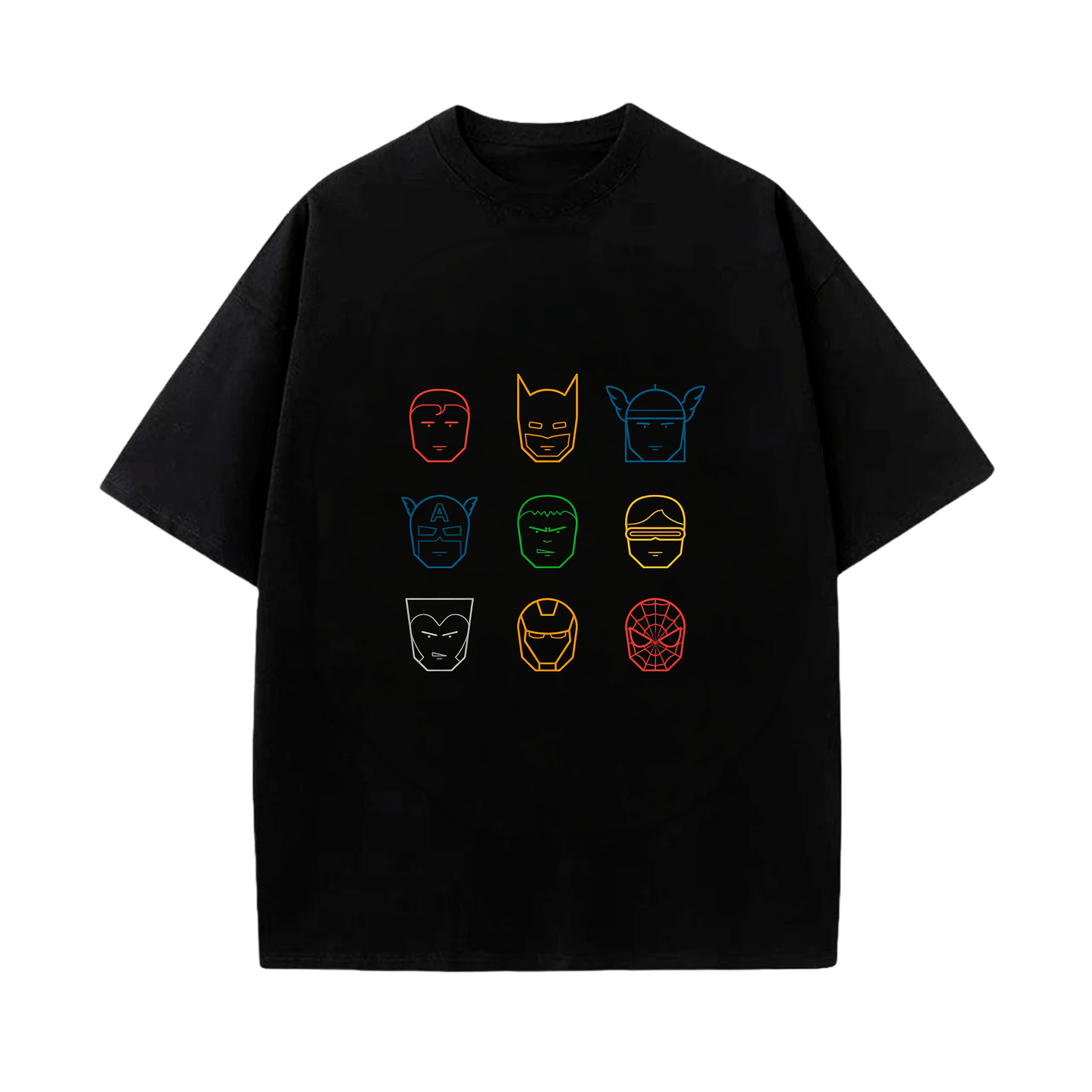 Camiseta Marvel Siluetas