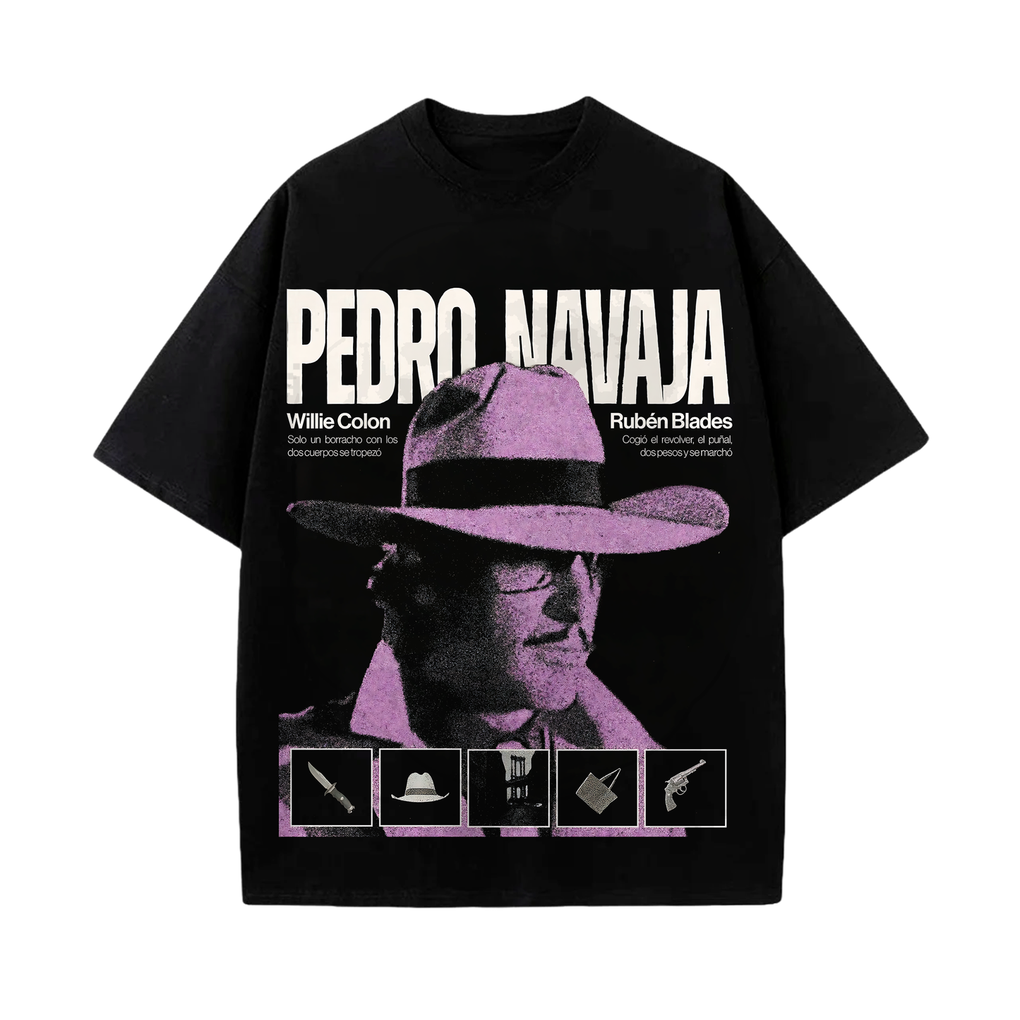 Camiseta Willie Colon Ruben Blades Pedro Navaja