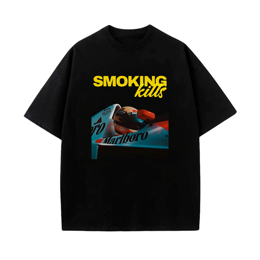 Camiseta Formula 1 Ayrton Senna Smoking kills