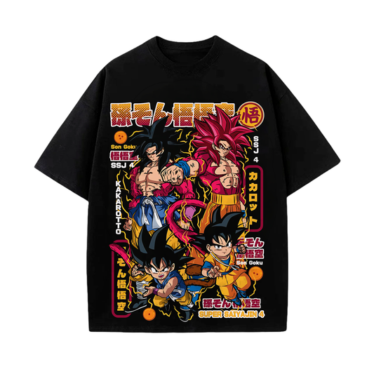 Camiseta Bola de Dragon Super Saiyajin 4
